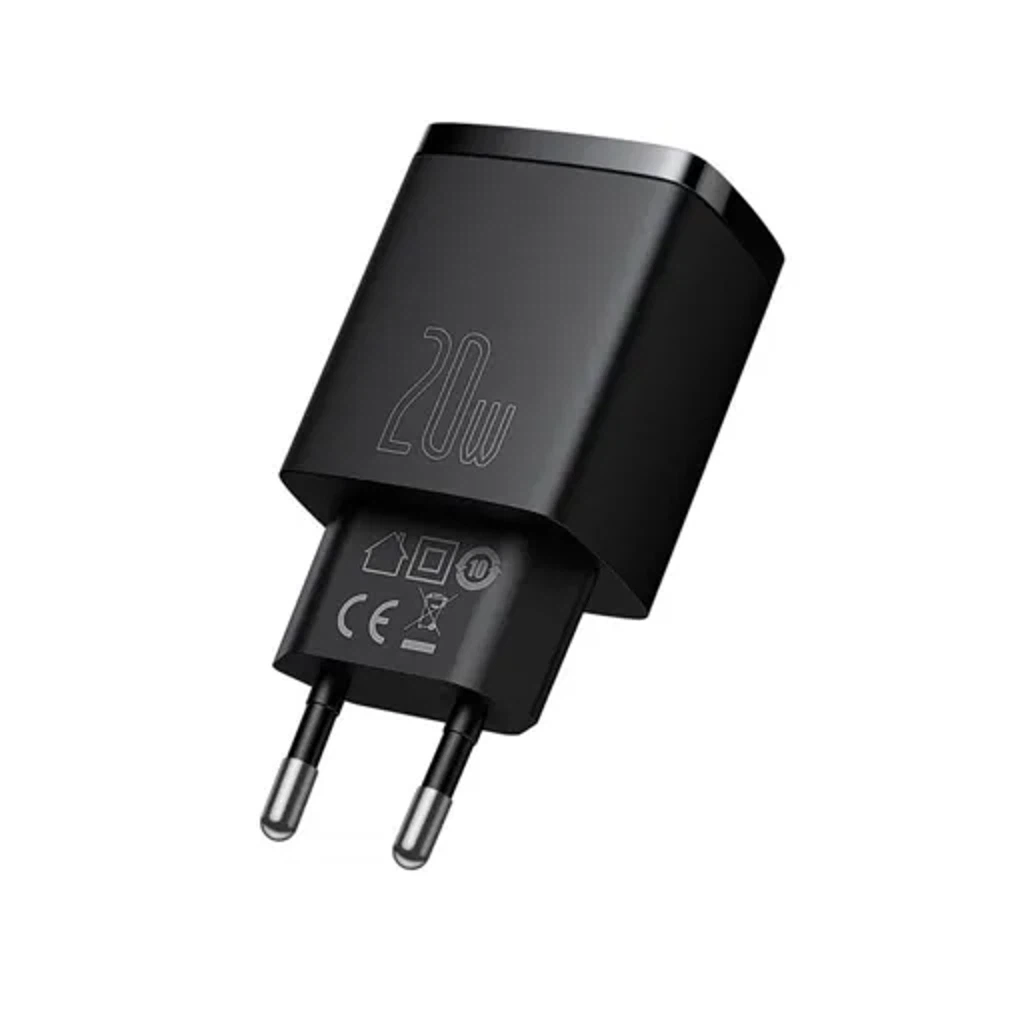 Сетевое зарядное Baseus Compact Quick Charger U+C 20W