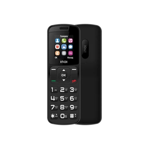 Мобильный телефон INOI 104 +ЗУ WC-111, Black