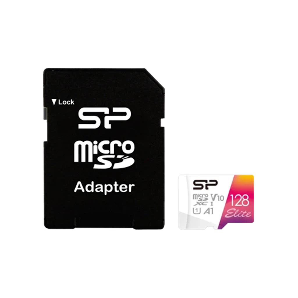 SILICON POWER 128GB Elite V10 MicroSDXC UHS-I A1, Class 10