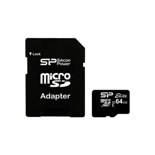 SILICON POWER 64GB Elite V10 MicroSDXC UHS-I A1, Class 10