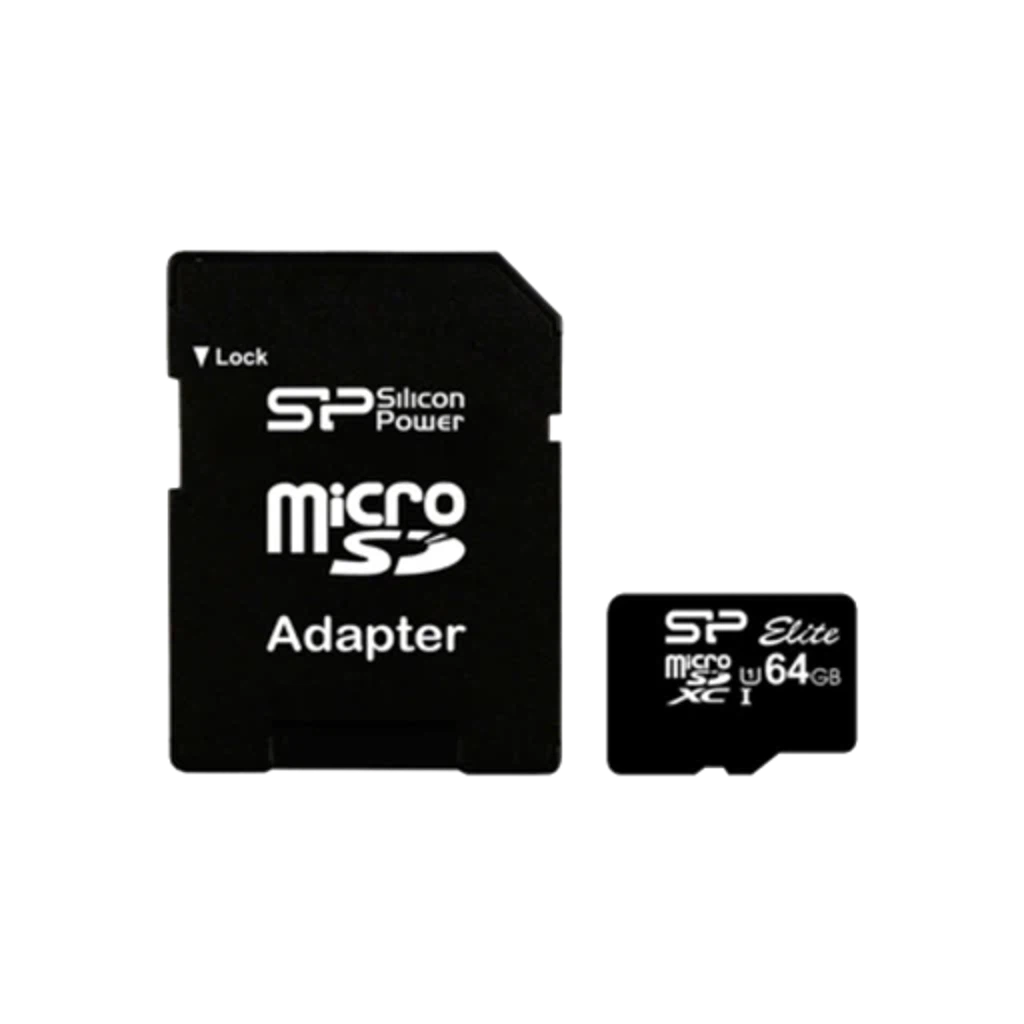 SILICON POWER 64GB Elite V10 MicroSDXC UHS-I A1, Class 10