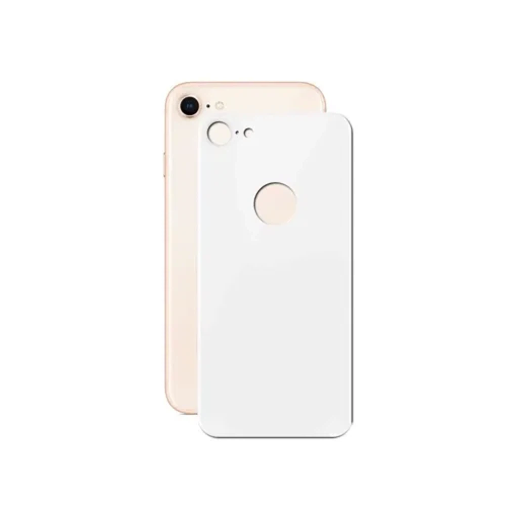 Стекло защитное для iPhone 7-8 (4,7″) заднее 3D, БЕЛЫЙ