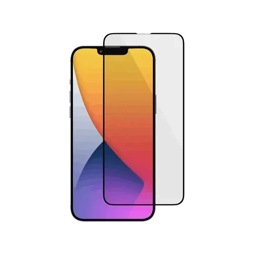 Стекло защитное для iPhone 13-13 Pro (6.1″) (3D черное) iParts PREMIUM QUALITY