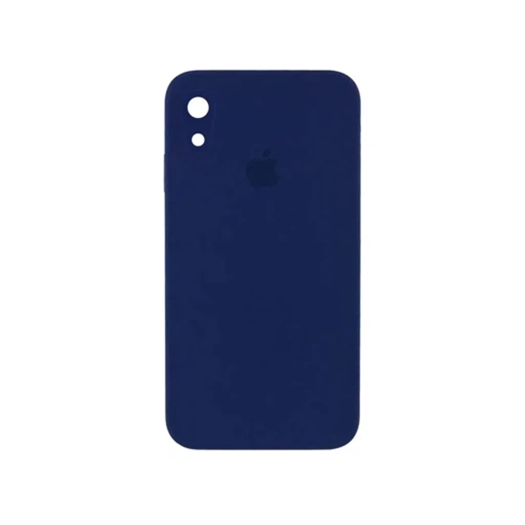 Чехол Silicone Case с закрытым низом и защитой камеры для Iphone XR
