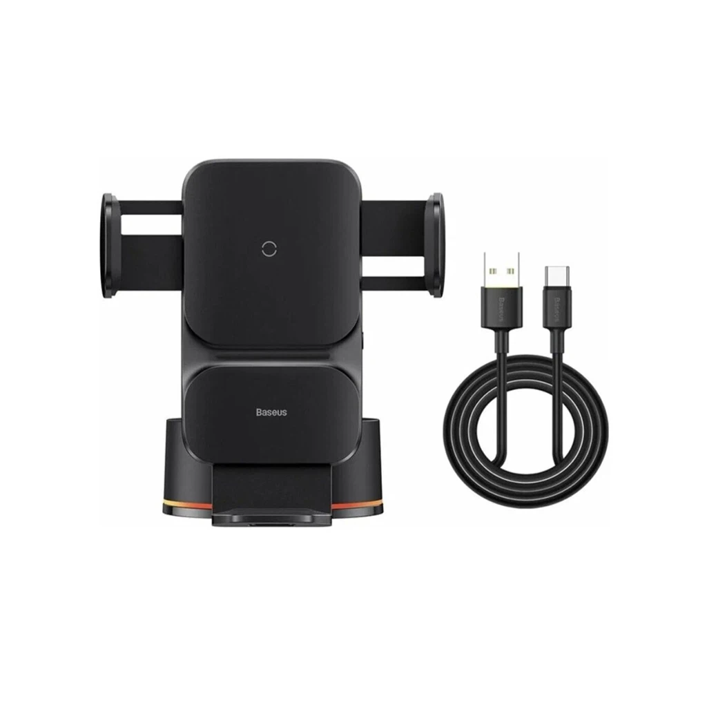 Автомобильный держатель Baseus Wisdom Auto Alignment Car Mount Wireless Charger