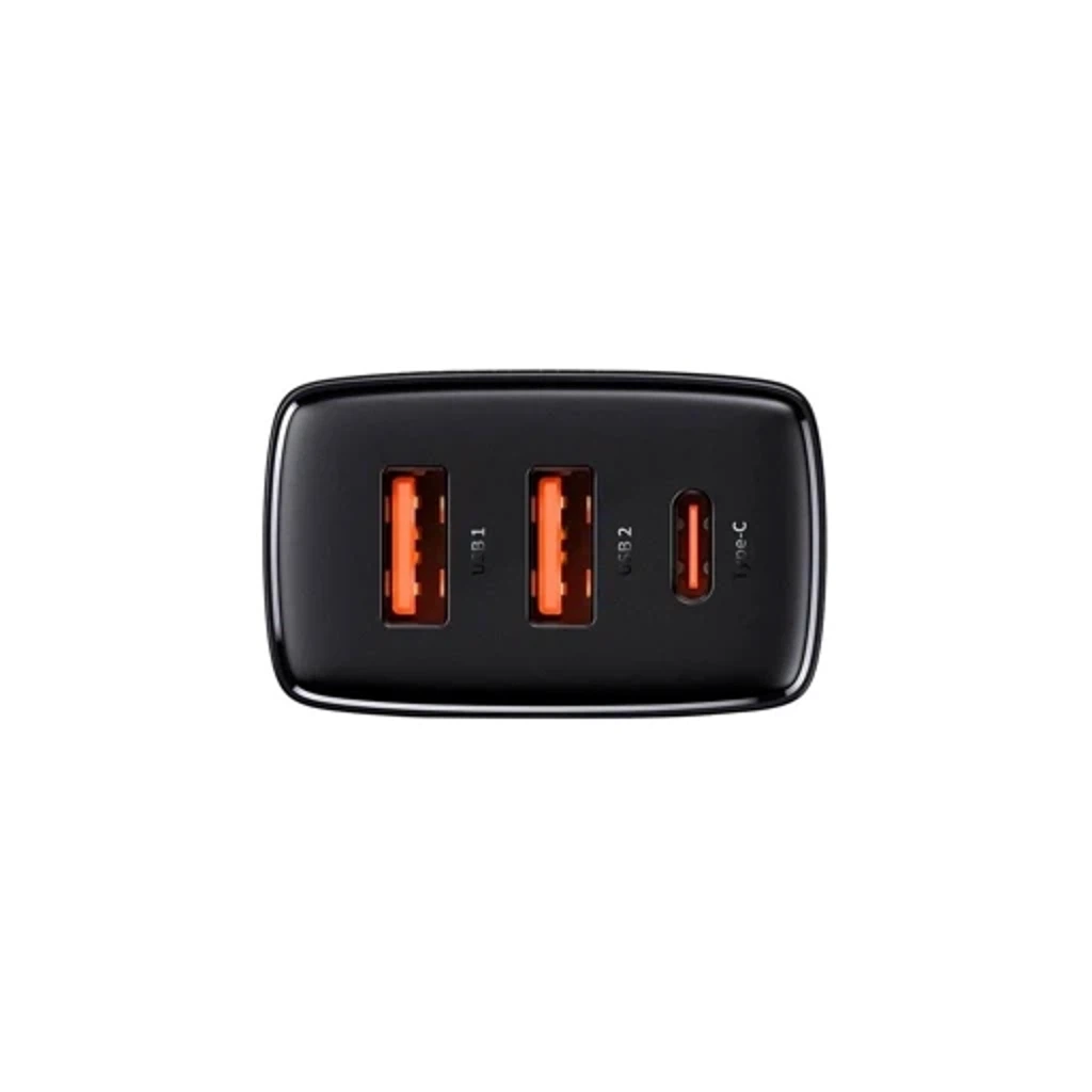 Сетевое зарядное Baseus Compact Quick Charger 2U+C 30W