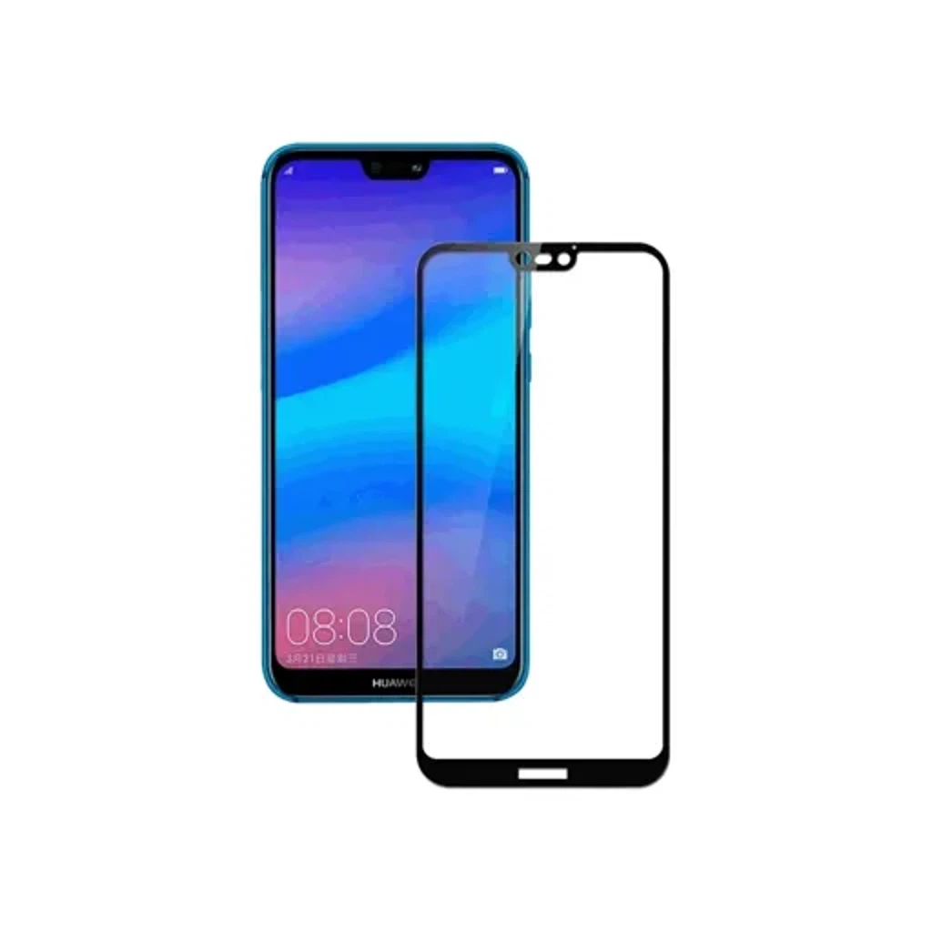 Защитное стекло для Huawei P20 Lite (full glue, 0.3 mm, чёрное)