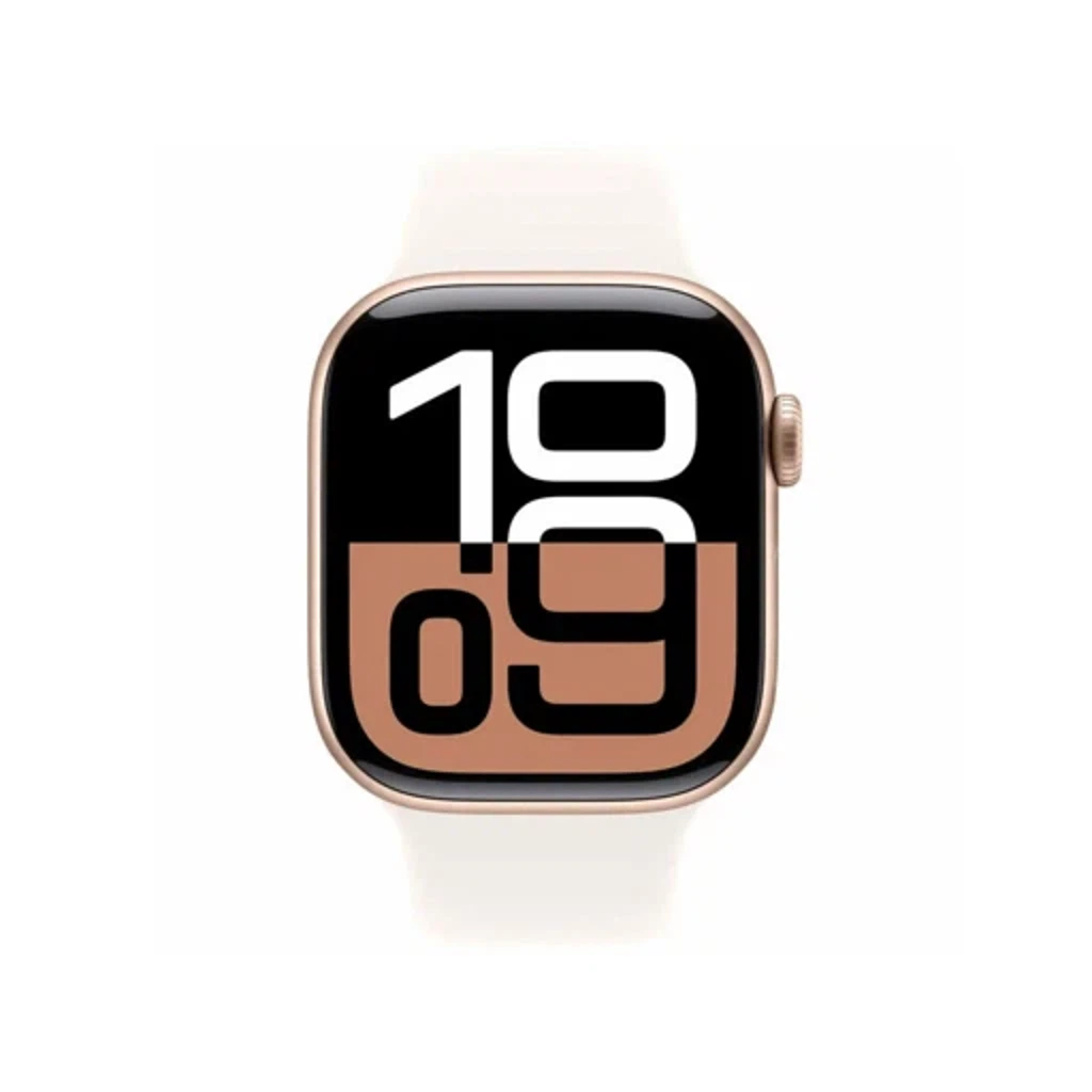Умные часы Apple Watch Series 10 GPS 42mm Rose Gold Aluminum Case with Light Blush Sport Band - S/M (MWWH3)