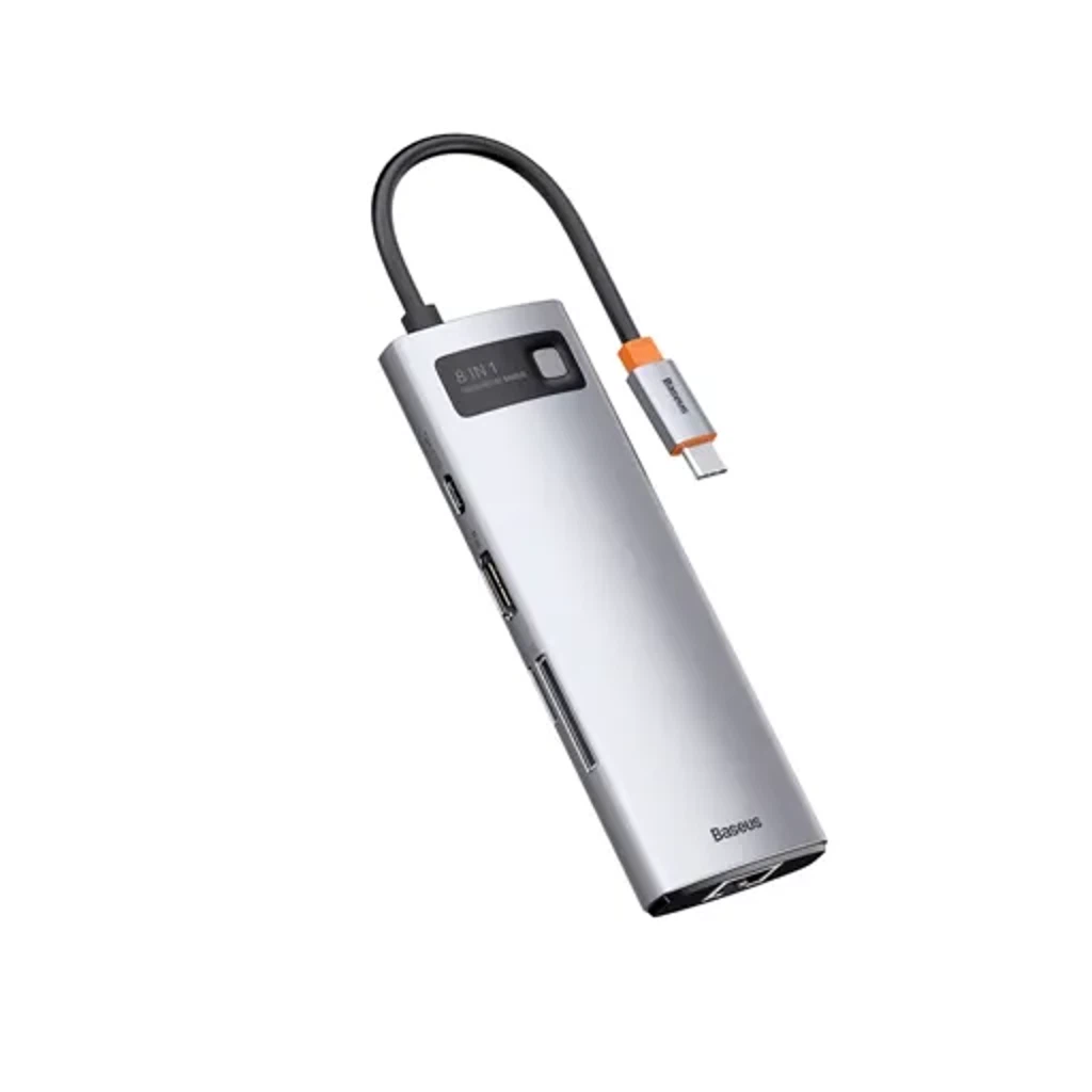 USB-хаб Baseus Metal Gleam Series 5-in-1 Type-C Docking Station