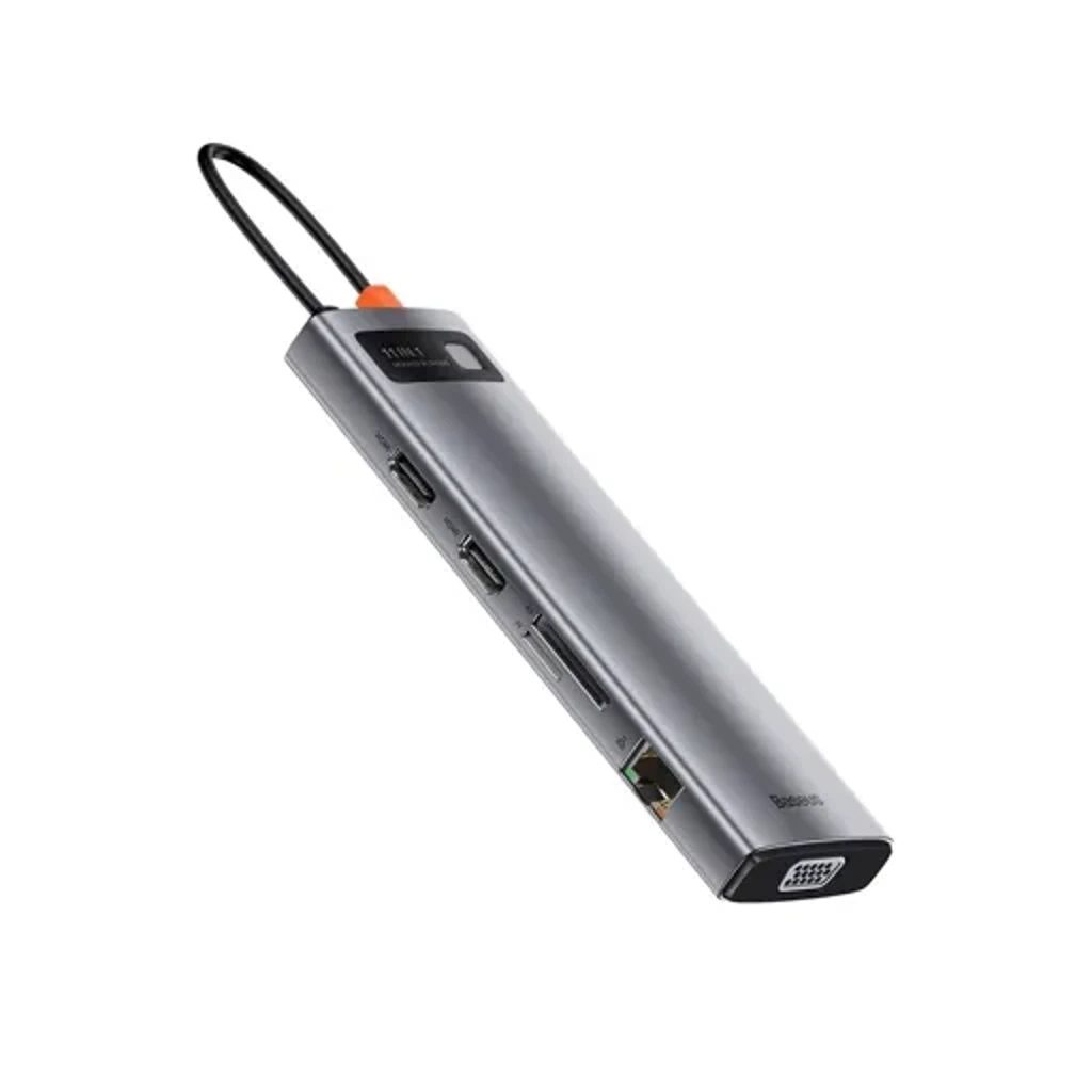 USB-хаб Baseus Metal Gleam Series 5-in-1 Type-C Docking Station