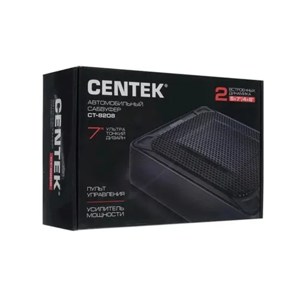 Автомобильный сабвуфер Centek CT-8208 Black