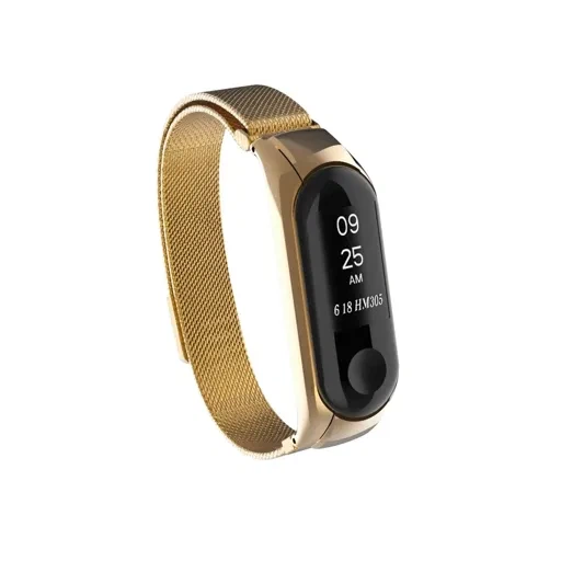 Миланский ремешок для Xiaomi Mi Band 3-4 Gold