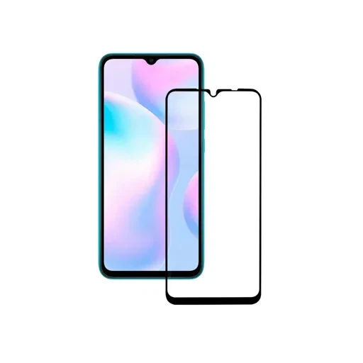 Защитное стекло 3D для Xiaomi Redmi 9A - 9C c полным покрытием, черное